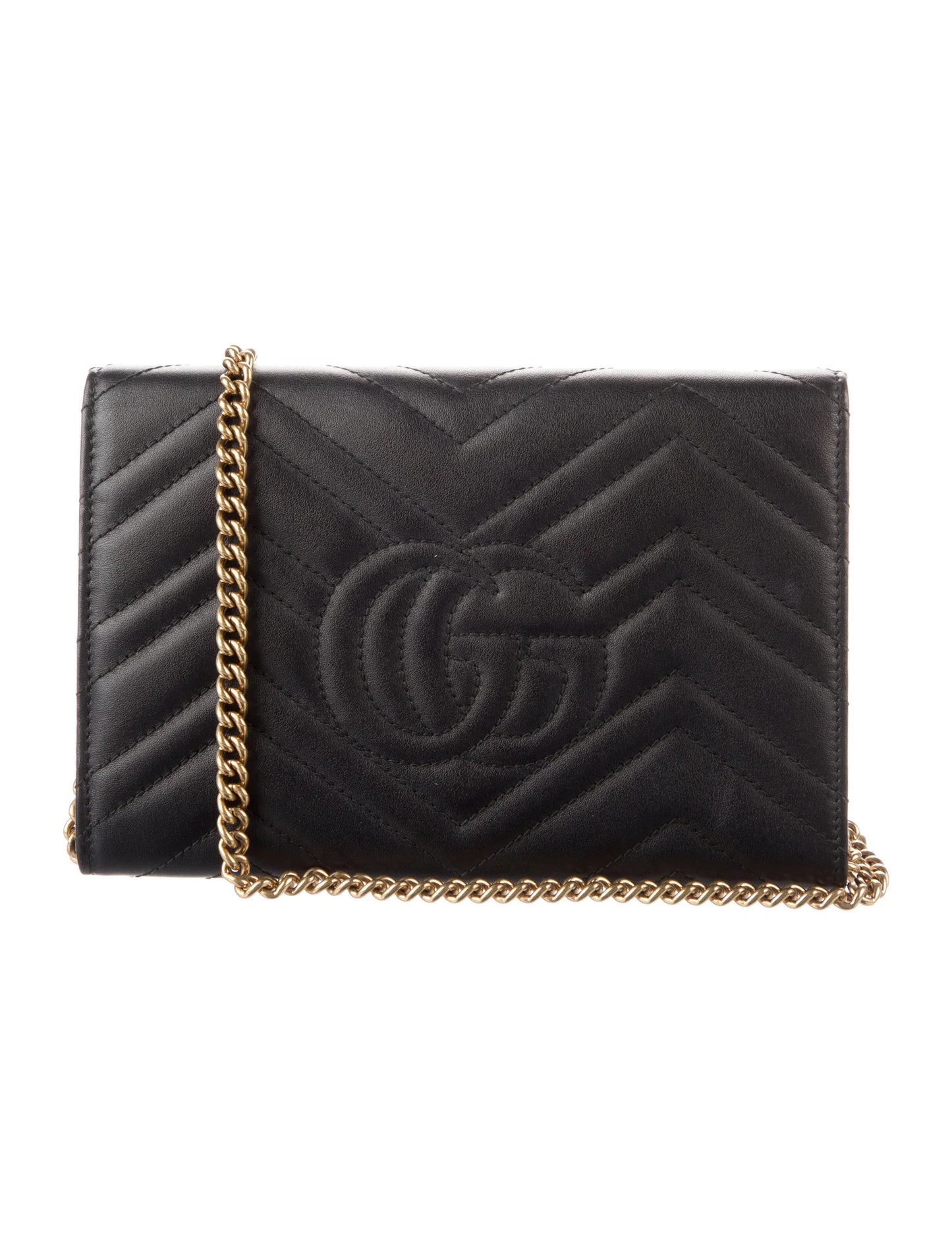 Gucci Mini GG Marmont Matelassé Chain Bag